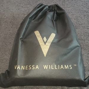 Vanessa Williams Cream Leather Backpack 